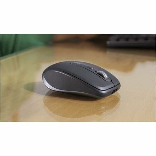 Logitech MX Anywhere 3S Mouse - Bluetooth - USB Type C - Darkfield - 6 Button(s) - Graphite Grey - Wireless - Rechargeable