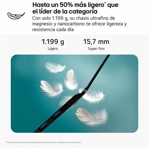 LG gram 16Z90T-G.AD88B 40.6 cm (16") Notebook - Intel Core Ultra 7 225H - 32 GB - 1 TB SSD - Intel Chip - Windows 11 Home