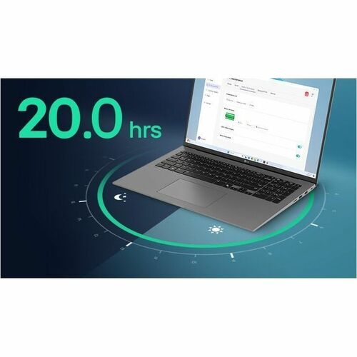 LG gram 17Z90T-G 17Z90T-G.AD8BB 43.2 cm (17") Notebook - WQXGA - Intel Core Ultra 7 255H - 32 GB - 2 TB SSD - Black - Inte