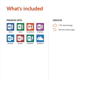 Microsoft Office 365 Home 32/64-bit - Subscription License - Up to 6 User, Up to 6 PC/Mac - 1 Year - Download - PC, Intel-