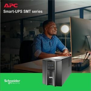 APC Smart-UPS, Line Interactive, 1500VA, Tower, 120V, 8x NEMA 5-15R outlets, SmartConnect Port+SmartSlot, AVR, LCD - Tower