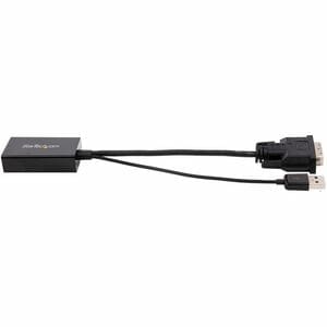StarTech.com DVI to DisplayPort Adapter with USB Power - DVI-D to DP Video Adapter - DVI to DisplayPort Converter - 1920 x