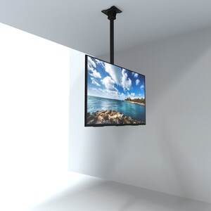 Kanto CM600 Ceiling Mount for Flat Panel Display - Black - Height Adjustable - 1 Display(s) Supported - 70" Screen Support