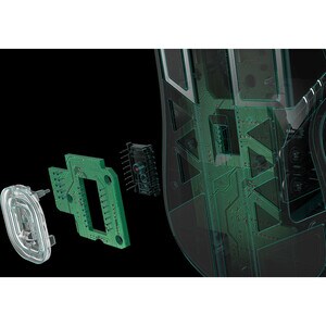 Corsair IRONCLAW RGB FPS/MOBA Gaming Mouse - Optical - Cable - Black - USB 2.0 - 18000 dpi - 7 Button(s)