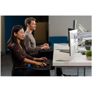 SmartFit One-Touch Height Adjustable Dual Monitor Arm