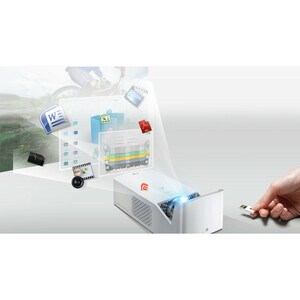 LG CineBeam HF65LA Ultra Short Throw DLP Projector - 16:9 - 1920 x 1080 - Front - 1080p - 30000 Hour Normal Mode - Full HD