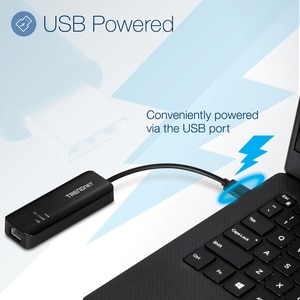 TRENDnet USB-C 3.1 To 2.5GBase-T Ethernet Adapter, IEEE 802.3bz 2.5GBASE-T Compliant, Supports Up to 2.5Gbps connection Sp