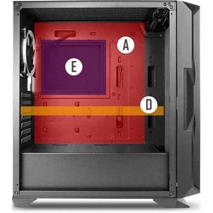 Antec NX800 Gaming Computer Case - EATX, ATX Motherboard Supported - Mid-tower - SPCC, Plastic, Tempered Glass - 7 x Bay(s