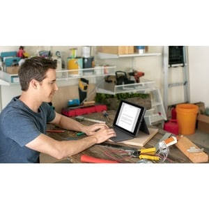 Logitech Rugged Folio Tastatur/Cover (Folie) für 25,9 cm (10,2 Zoll) Apple iPad (7. Generation) Tablet - Graphit - Plastik