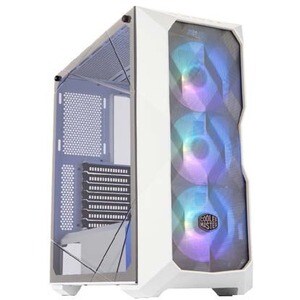 Cooler Master MasterBox MCB-D500D-WGNN-S01 Computer Case - Mid-tower - White - Mesh, Steel, Plastic, Tempered Glass - 4 x 