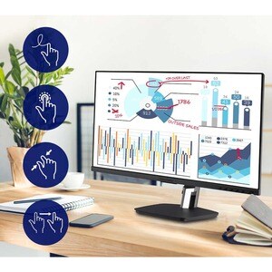 Monitor de pantalla táctil LCD ViewSonic TD2455 - 24.0"" (61.0cm) Class - 16:9 - 6ms - 23.8"" (60.5cm) Viewable - Projecte
