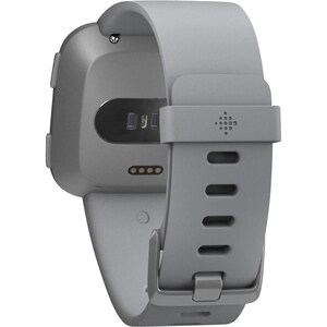 Fitbit Versa Smart Watch - Rectangular Case Shape - 24.08 mm Case Height - 24.08 mm Case Width - Grey Body Color - Alumini