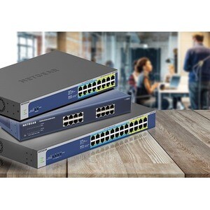 GS516UP 16-Port Gigabit Ethernet Unmanaged Ultra60 PoE ++ Switch, 380W PoE Budget, Rackmount & Desktop, Metallgehäuse