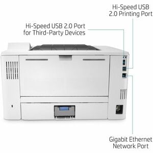 HP LaserJet Enterprise M406dn Desktop Laser Printer - Monochrome - 40 ppm Mono - 1200 x 1200 dpi Print - Automatic Duplex 