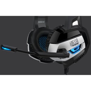 Adesso Xtream G2 Wired Over-the-head Stereo Gaming Headset - Black - Binaural - Circumaural - 16 Ohm - 20 Hz to 20 kHz - 2