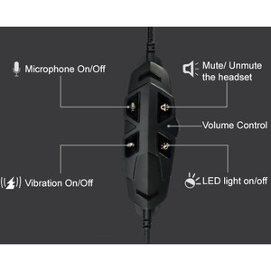 Adesso Xtream G4 Wired Over-the-head Stereo Gaming Headset - Black/Grey - Binaural - Circumaural - 20 Ohm - 20 Hz to 20 kH