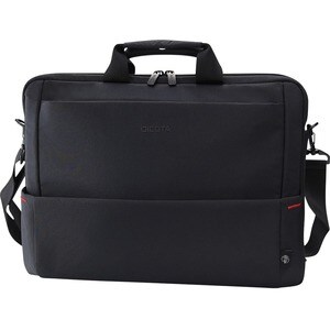 Dicota Eco Slim Case Plus BASE Tasche für 33 cm (13 Zoll) bis 39,6 cm (15,6 Zoll) Notebook - Schwarz - 300D Polyester, HDF