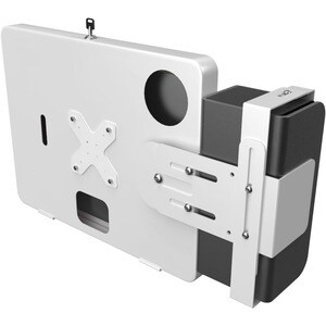 CTA Digital Magnetic Speaker Holder for PAD-PARAW and Mobile Floor Stands (White) - 3.8" Height x 8.3" Width x 4.5" Depth 