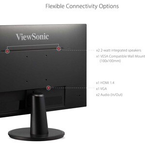 ViewSonic VA2747-MHJ 27 Inch Full HD 1080p Monitor with Advanced Ergonomics, FreeSync, 100Hz, Ultra-Thin Bezel, Eye Care, 