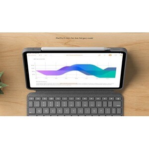 Cover tastiera Logitech Combo Touch per 27,9 cm (11") Apple iPad Pro, iPad Pro (2a generazione, iPad Pro (3a generazione) 