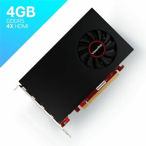 VisionTek AMD Radeon RX 550 Graphic Card - 4 GB GDDR5 - Full-height - 3840 x 2160 - 1.18 GHz Core - 128 bit Bus Width - HDMI