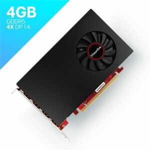 VisionTek AMD Radeon RX 550 Graphic Card - 4 GB GDDR5 - Full-height - 3840 x 2160 - 1.18 GHz Core - 128 bit Bus Width - PC