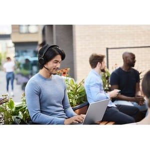 Jabra Evolve2 75 Wireless On-ear Stereo Headset - Black - Binaural - USB-C - Ear-cup - 3000 cm - Bluetooth - 20 Hz to 20 k