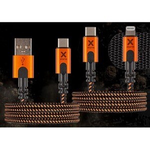 Cable de transferencia de datos Xtorm Xtreme - 1,50 m USB/USB-C - 1 Pieza - Extremo Secundario: 1 x USB Type C - Male - Negro