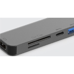 LINQ USB Type C Docking Station - Memory Card Reader - SD - 100 W - Black - 1 Displays Supported - 4K - 3840 x 2160 - 2 x 
