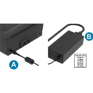 Zebra ZD621R Desktop Thermal Transfer Printer - Monochrome - Label/Receipt Print - Ethernet - USB - USB Host - Serial - RF