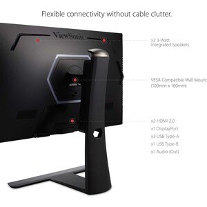 ViewSonic Elite XG271QG 27 Zoll Class WQHD Gaming-LCD-Monitor - 16:9 Format - Schwarz - 68,6 cm (27 Zoll) Viewable - IPS-T