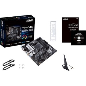 Carte Mère Asus Prime B550M-A WIFI II - AMD B550 Chipset - Socket AM4 - Micro ATX - Ryzen 3, Ryzen 5, Ryzen 7, Ryzen 9, Ry