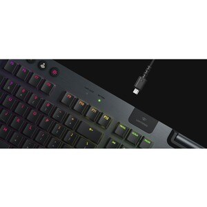 Logitech G G913 游戏键盘 - 无线 连接 - USB 接口 - RGB LED - 英文 - 黑 - 机械 按键开关 - 蓝牙 - 播放/暂停, 音量控制, 静音, G 键, 媒体中心, 音量控制 热键 - 铬操作系统 - PC