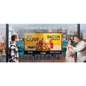 Samsung OM55N-S 139.7 cm (55") LCD Digital Signage Display - 1920 x 1080 - 4000 cd/m² - 1080p - USB - HDMI - Serial - Wire