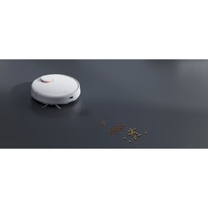 MI Vacuum-Mop 2S Bagless Robot Vacuum/Mop - White - 300 mL Dust Capacity - 200 mL Water Tank Capacity - Brush - Hard Floor