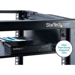 StarTech.com Unmanaged 2.5G Switch, 5 Port 2.5GBASE-T Unmanaged Ethernet Switch, Din Rail | Wall Mount, Multi-Gigabit, Aut