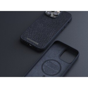 Njord Case for Apple iPhone 14 Pro Smartphone - Black - Drop Resistant, Scratch Resistant, Dirt Proof - Salmon Leather