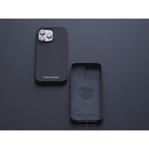 Funda Njord - para Apple iPhone 14 Pro Max Smartphone - Negro - Resistente a Caídas, Resistencia a arañazos, Antipolvo - Piel