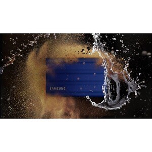 Samsung T7 MU-PE2T0R/WW 2 TB Portable Rugged Solid State Drive - External - Blue - Desktop PC, MAC Device Supported - USB 
