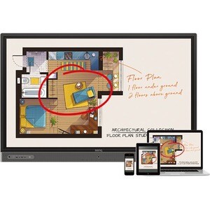 BenQ RP7502 190,5 cm (75 Zoll) LCD-Touchscreen-Monitor - 16:9 Format - 8 ms - 1905 mm Class - Infrarot - 20 Point(s) Multi