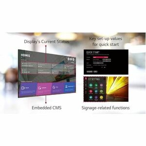 LG Slim Bezel 55VM5J-H Digital Signage Display - 55" LCD - In-plane Switching (IPS) Technology - 24 Hours/7 Days Operation