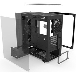 be quiet! Pure Base 500 FX Computergehäuse - ATX, Micro ATX, Mini ITX Motherboard Supported - Midi-Tower - Acrylnitril-But