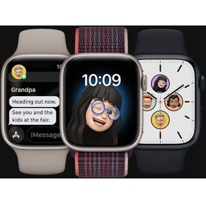 Apple Watch Series 8 GPS 41mm Starlight Aluminium Case with Starlight Sport Band - Regular