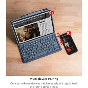 ZAGG Pro Keys Keyboard/Cover Case for 10.9" Apple iPad (10th Generation) Tablet - Black, Gray - Drop Resistant, Impact Res