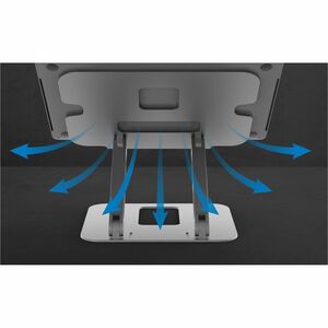 j5create JTS127-N Height Adjustable Notebook Stand - Up to 16" (40.64 cm) Screen Support - 4 kg Load Capacity - 28.96 cm (