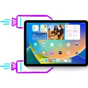 iPad (10th Gen) 10.9in Wi-Fi + Cellular 64GB - Silver - A14 Bionic - Touch ID Sensor - USB-C - 5G - Supports Apple Pencil 