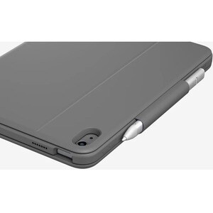 Logitech Rugged Folio Rugged Keyboard/Cover Case (Folio) Apple, Logitech iPad (10th Generation) Tablet - Graphite - Drop R