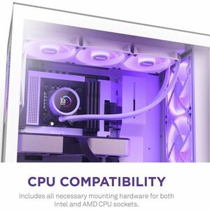 NZXT Kraken 360 RGB RL-KR360-W1 1 pc(s) Cooling Fan/Radiator/Water Block/Pump - Processor, Computer Case - 120 mm Maximum 