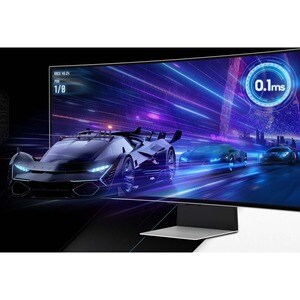 Samsung Odyssey G8 S34BG850SU 86,4 cm (34 Zoll) UW-QHD Gekrümmter Bildschirm Gaming-OLED-Monitor - 21:9 Format - Silber - 