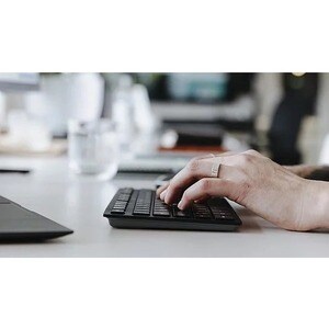 CHERRY KW 9200 MINI Keyboard - Wired/Wireless Connectivity - USB Type C Interface - English (Euro) - Black - SX Keyswitch 